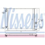 Радіатор охолодження BMW (вир-во  Nissens)  Радіатор охолодження BMW (вир-во  Nissens)