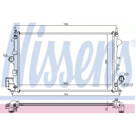 Радiатор охолодження (вир-во Nissens)