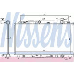 Радiатор охолодження (вир-во Nissens) 