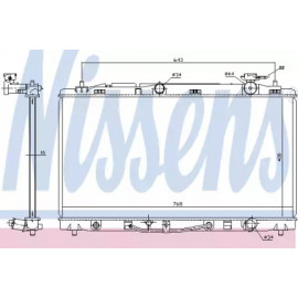 Радiатор охолодження (вир-во Nissens)