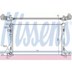 Радиатор охолодження (вир-во Nissens) 