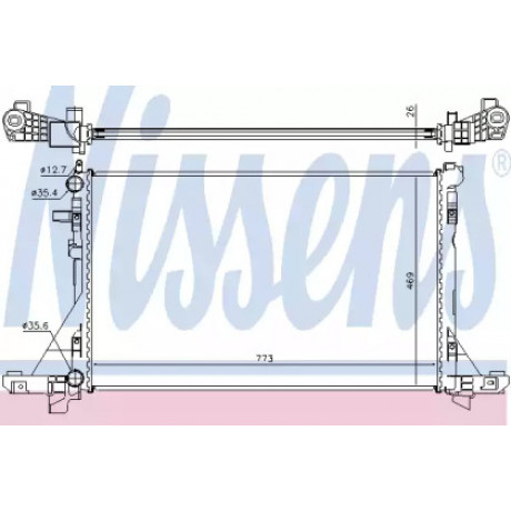 Радиатор охолодження (вир-во Nissens)