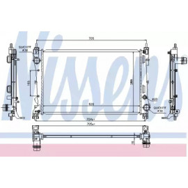 Радiатор охлодження (вир-во Nissens)