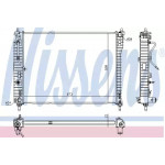 Радiатор охлодження (вир-во Nissens) 