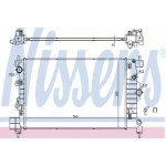 Радіатор охолодження (вир-во  Nissens) 