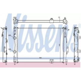 Радиатор охлождения NISSAN QASHQAI (J10) (07-) (пр-во Nissens)