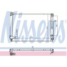 Радiатор охлодження (вир-во Nissens)