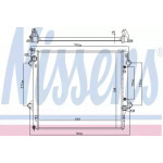 Радіатор охолодження (вир-во Nissens) 