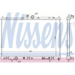 Радіатор охолодження (вир-во Nissens) 