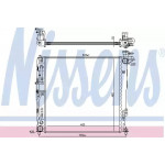 Радiатор охлодження (вир-во Nissens) 