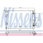 Радіатор охолодження (вир-во Nissens) 