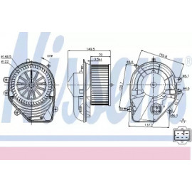Вентилятор салону AUDI, VW (вир-во Nissens)