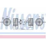 Вентилятор отопителя D0824LF02, MAN/MB LK (84-) 11 TONS -/ 1/1984-> (пр-во Nissens) 