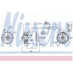 Вентилятор отопителя SCANIA 3-SERIES (87-) DSC9.10 (пр-во Nissens) 