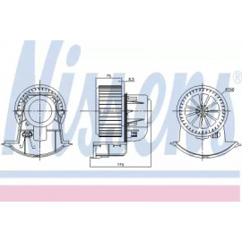 Вентилятор салону VW T5 (вир-во Nissens)