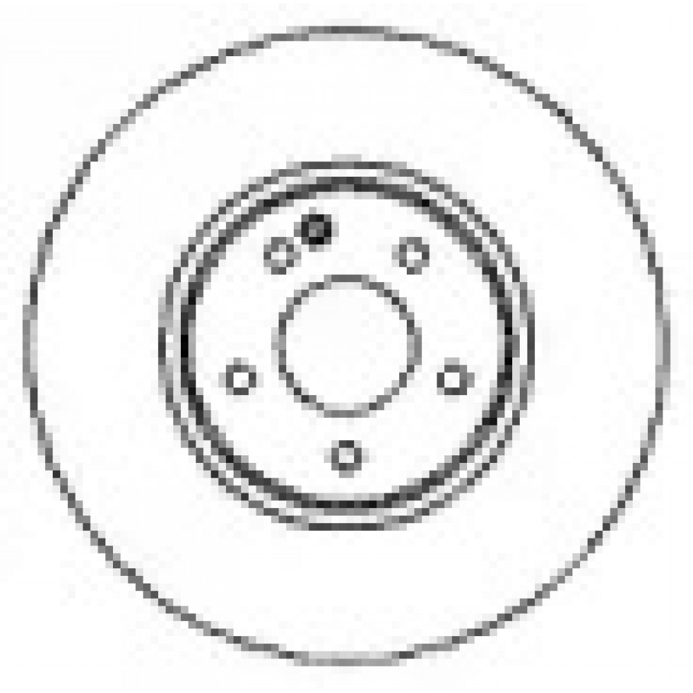 Диск гальмівний MB E200 - E300 передн. (вир-во ABS)