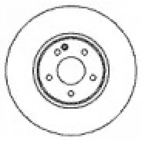 Диск гальмівний MB E200 - E300 передн. (вир-во ABS)