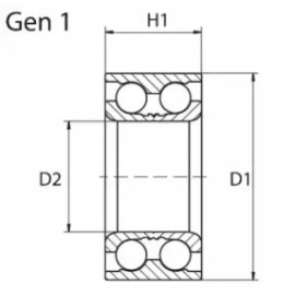 Пiдш. маточини DACIA LOGAN задн.(вир-во Moog)