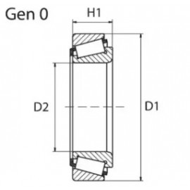 Пiдш. маточини VW CADDY II передн./задн.(вир-во Moog)