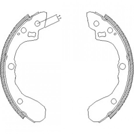 Колодка торм. барабан. KIA SEPHIA 1,5 1,6 1,8 95- задн. (пр-во Remsa)