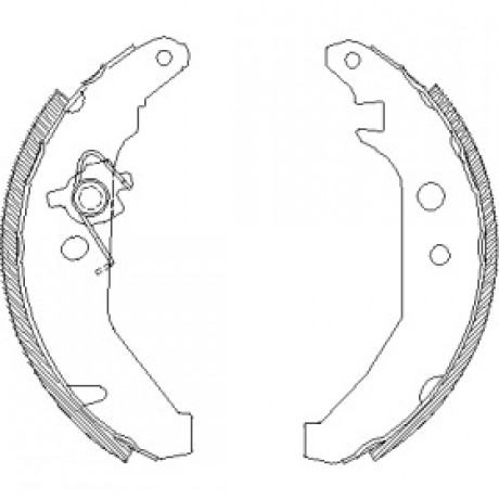 Колодка торм. барабан. FORD FIESTA III, IV задн. (пр-во Remsa)