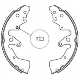 Колодка торм. барабан. SUZUKI GRAND VITARA 1.6, 2.0, 1.9 DDIS 04/05- задн. (пр-во Remsa)