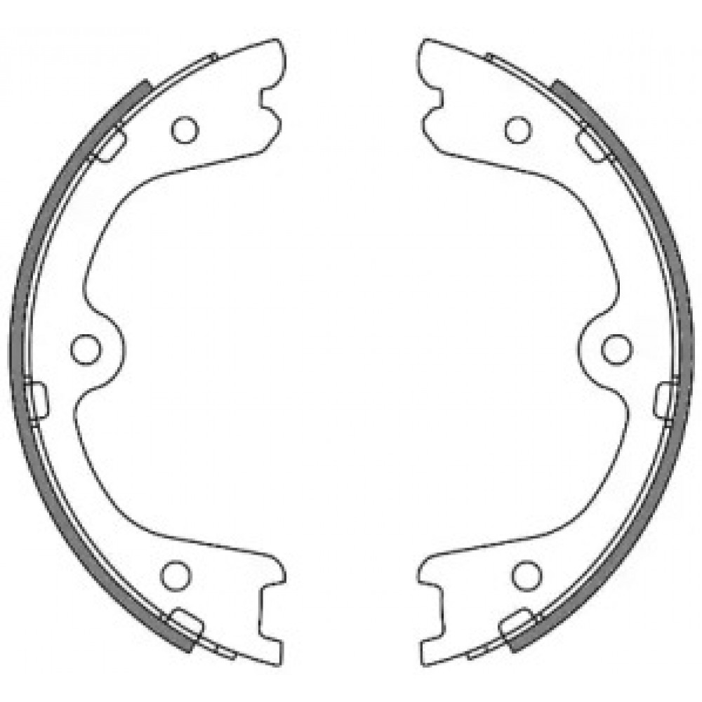 Колодки гальмівні барабанні (вир-во REMSA)