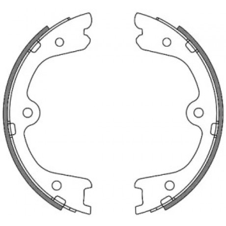 Колодки гальмівні барабанні (вир-во REMSA)
