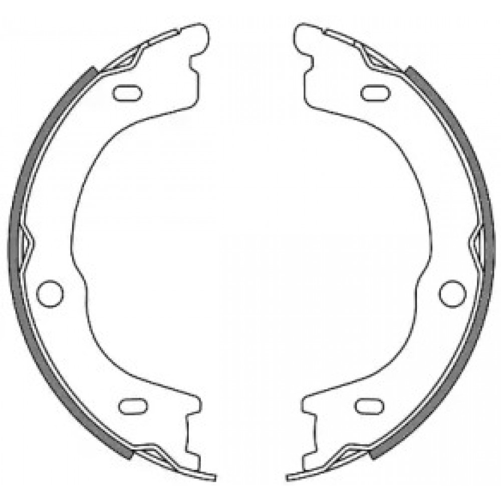 Колодки гальмівні барабанні (вир-во REMSA)