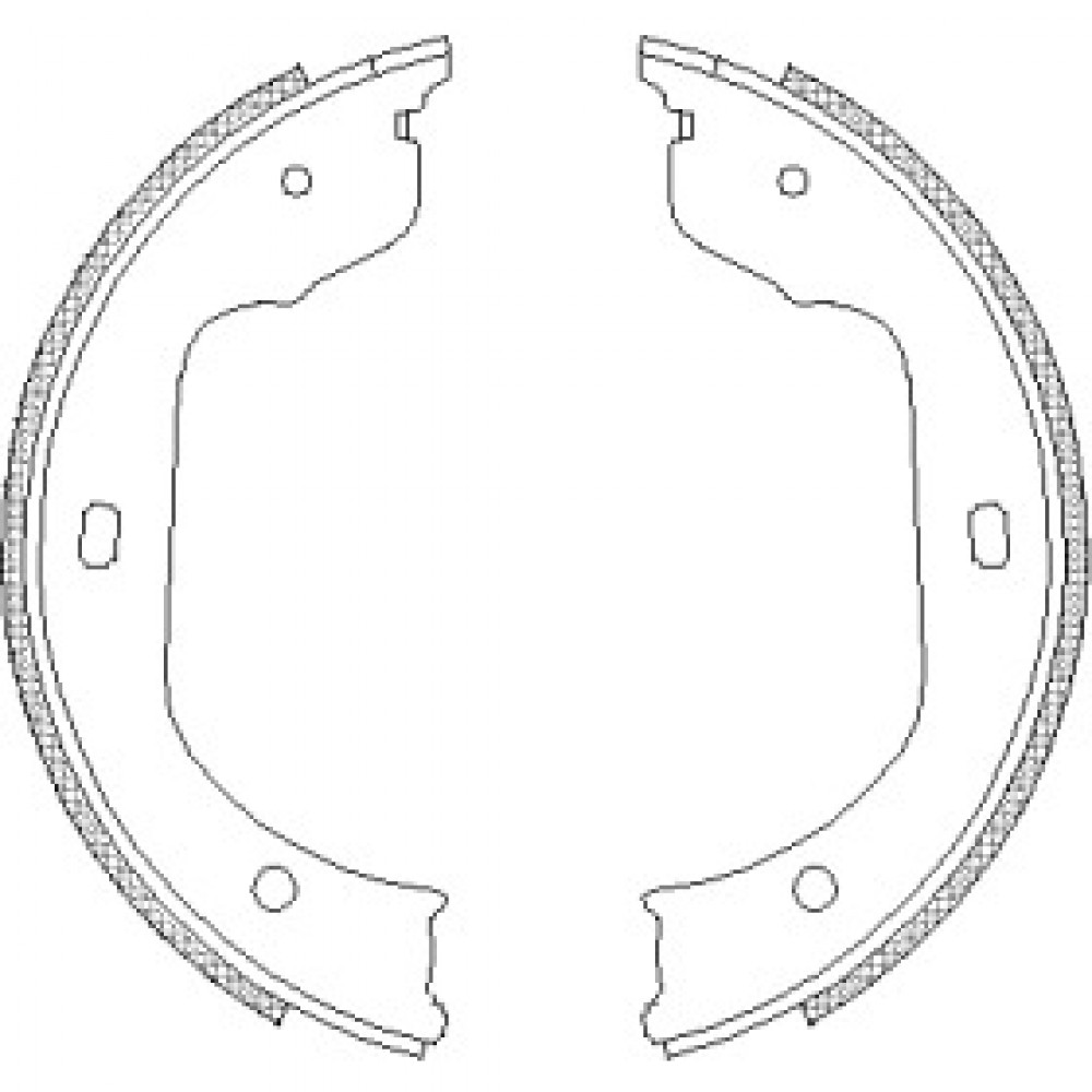 Колодка торм. барабан. BMW, RENAULT, VW задн. (пр-во Remsa)
