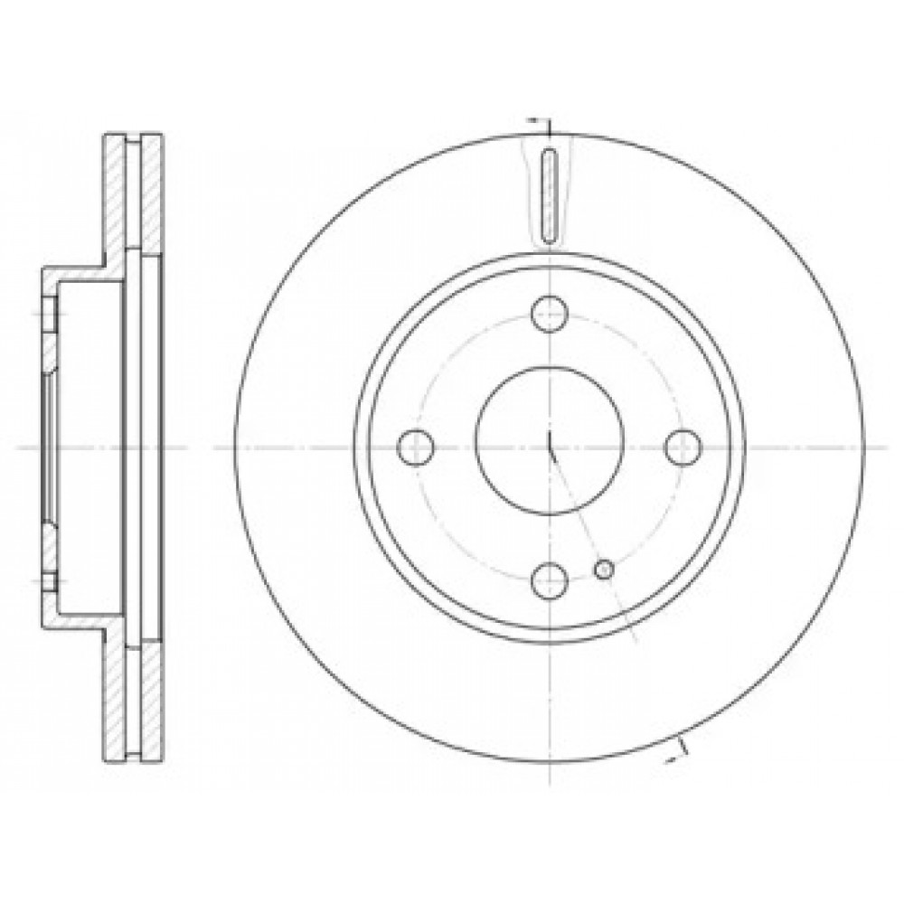 Диск тормозной MAZDA, передн., вент. (пр-во REMSA)