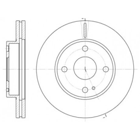 Диск тормозной MAZDA, передн., вент. (пр-во REMSA)