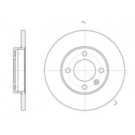 Диск гальмівний (вир-во REMSA)