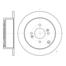 Диск тормозной HYUNDAI ACCENT, GETZ, KIA RIO II задн. (пр-во REMSA)