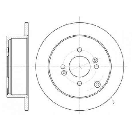 Диск тормозной HYUNDAI ACCENT, GETZ, KIA RIO II задн. (пр-во REMSA)