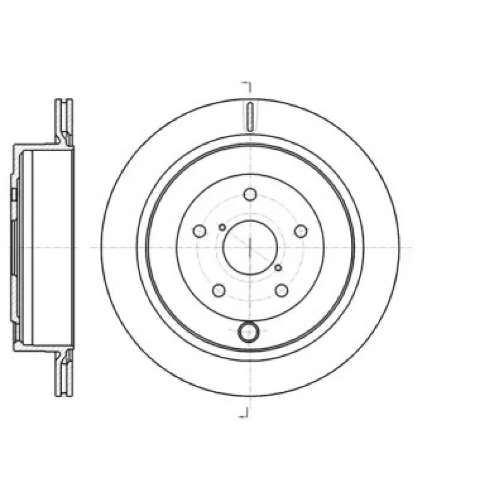 Диск тормозной SUBARU TRIBECA 3.6 24V 08-,B9 TRIBECA 3.0 24V 05-08 D=301.6MM задн.  (пр-во REMSA)