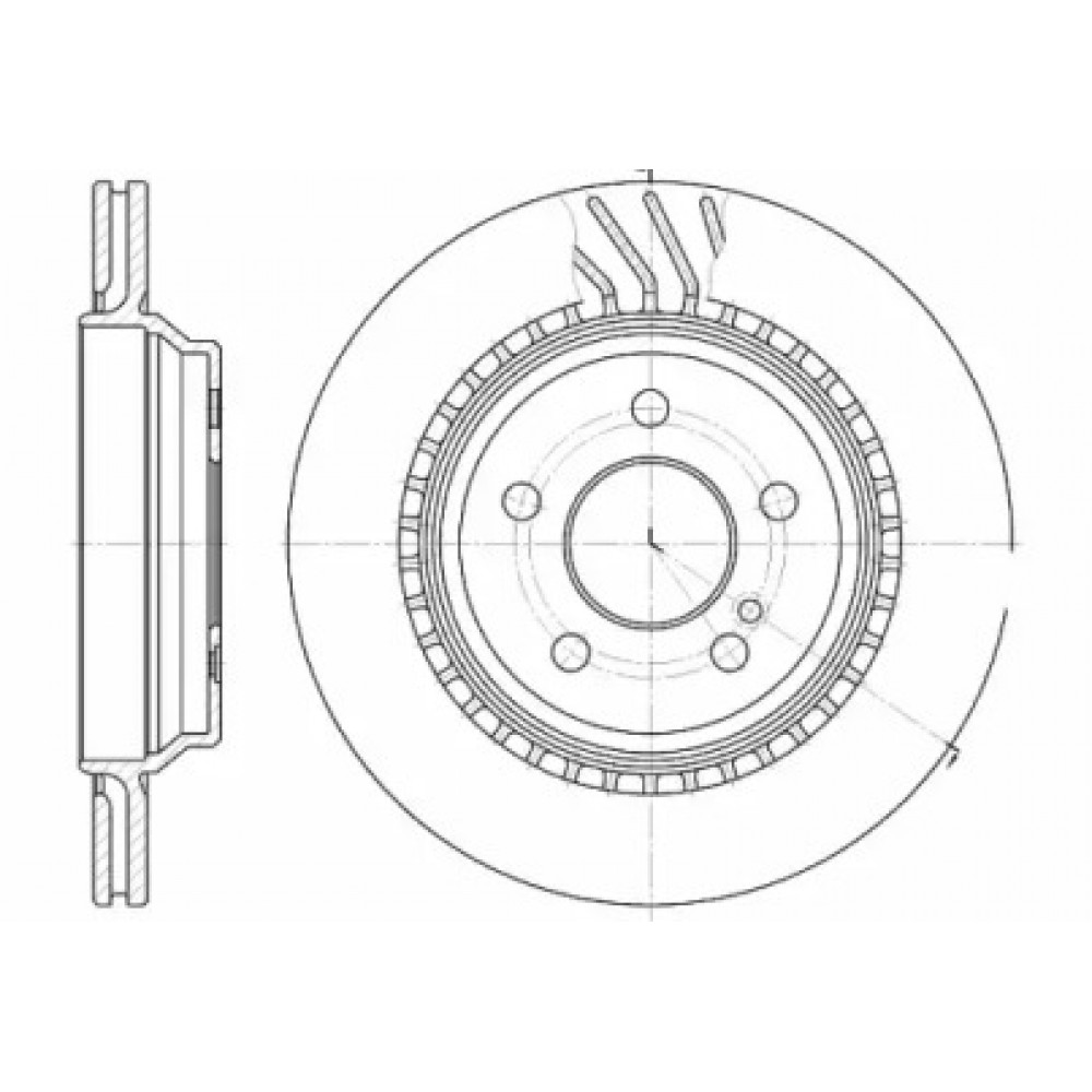 Диск тормозной MB S-class (W220) (10/98-09/05) задн. (пр-во REMSA)