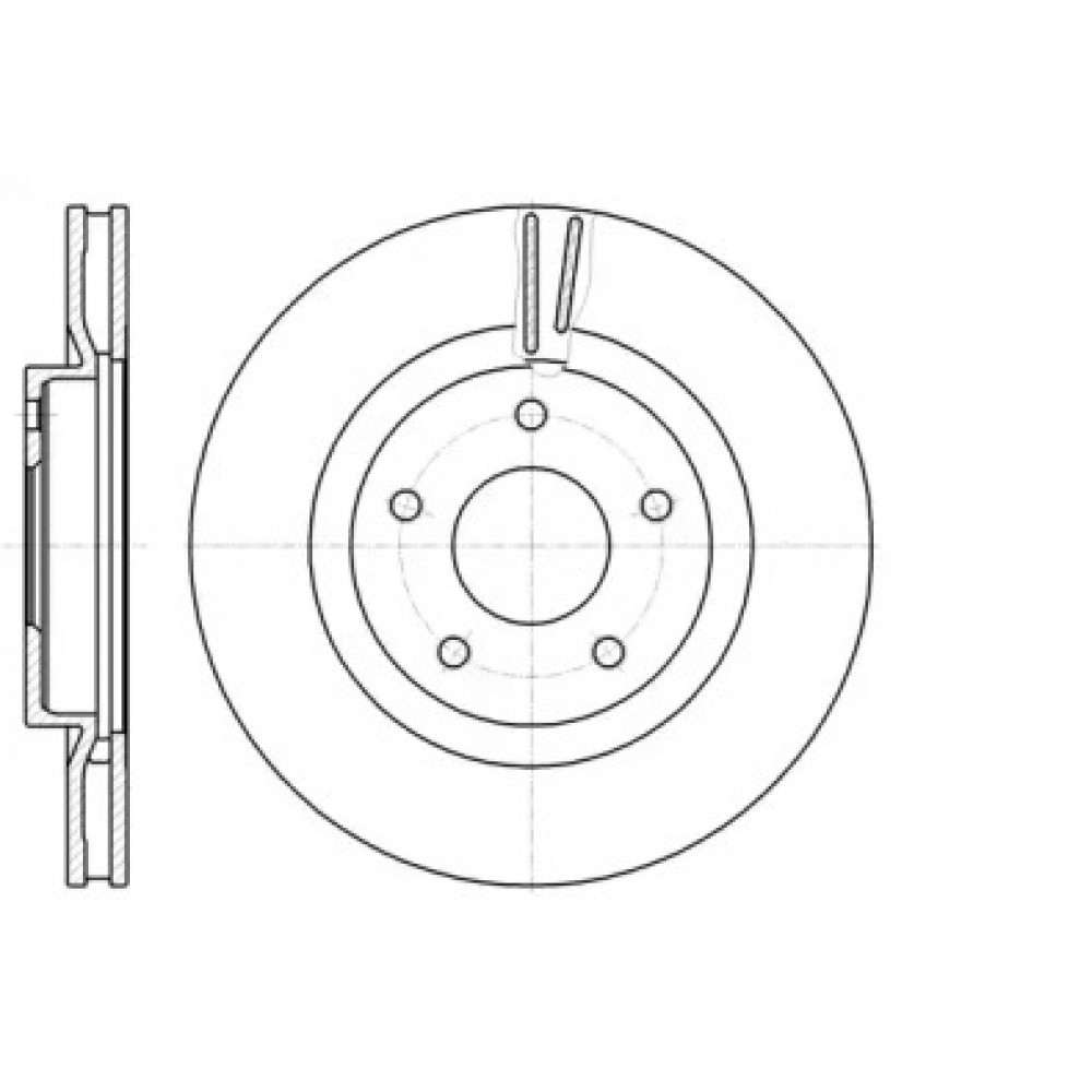Диск тормозной NISSAN QASHQAI передн. (пр-во REMSA)