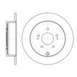 Диск тормозной MITSUBISHI LANCER, OUTLANDER задн. (пр-во REMSA)