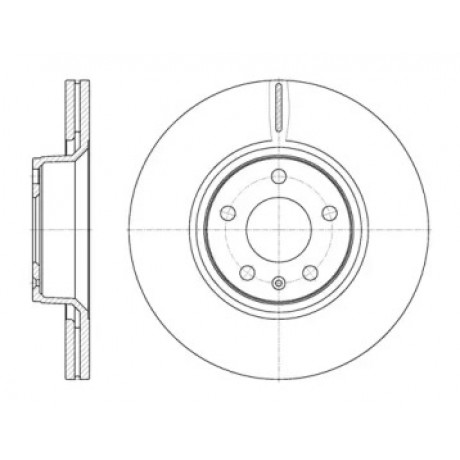 Диск тормозной AUDI A6 05/04- A6 AVANT 03/05- передн. (пр-во REMSA)