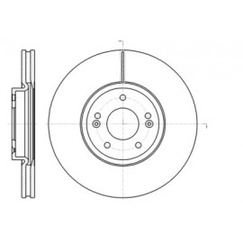 Диск тормозной HYUNDAI SANTA FE 06- передн. (пр-во REMSA)