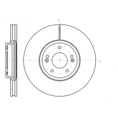 Диск тормозной HYUNDAI SANTA FE 06- передн. (пр-во REMSA)