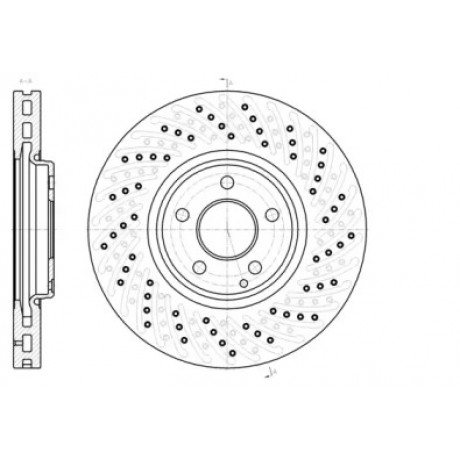 Диск тормозной MB E-CLASS (W211) 05- передн. (пр-во REMSA)