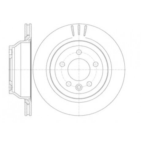 Диск тормозной VW T5, TOUAREG задн. (пр-во REMSA)