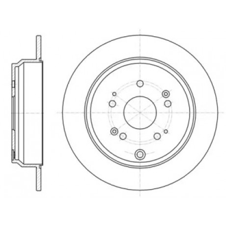Диск тормозной HONDA CR-V задн. (пр-во REMSA)