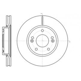 Диск гальмівний (вир-во REMSA)