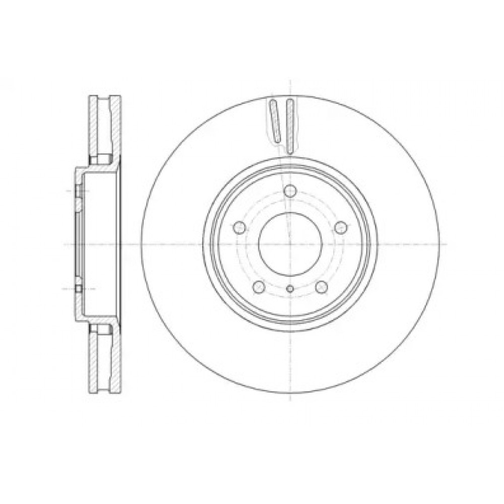 Диск тормозной NFINITI FX35,FX45 3.5I,4.5I 24V 03.01- передн. (пр-во REMSA)