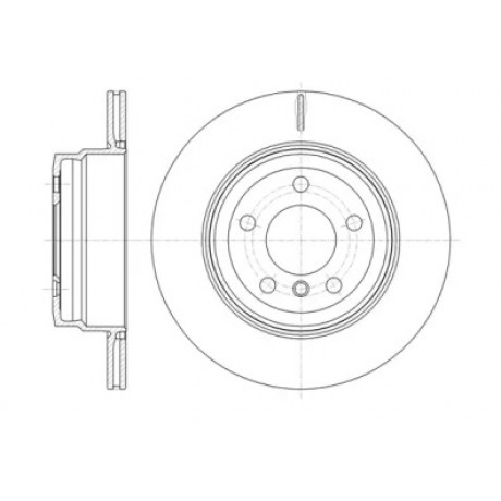 Диск тормозной BMW X5, X6 задн., вент. (пр-во REMSA)