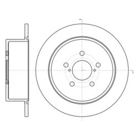 Диск тормозной SUBARU LEGACY IV (08/03-09/09) задн. (пр-во REMSA)