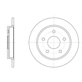 Диск гальмівний (вир-во REMSA)